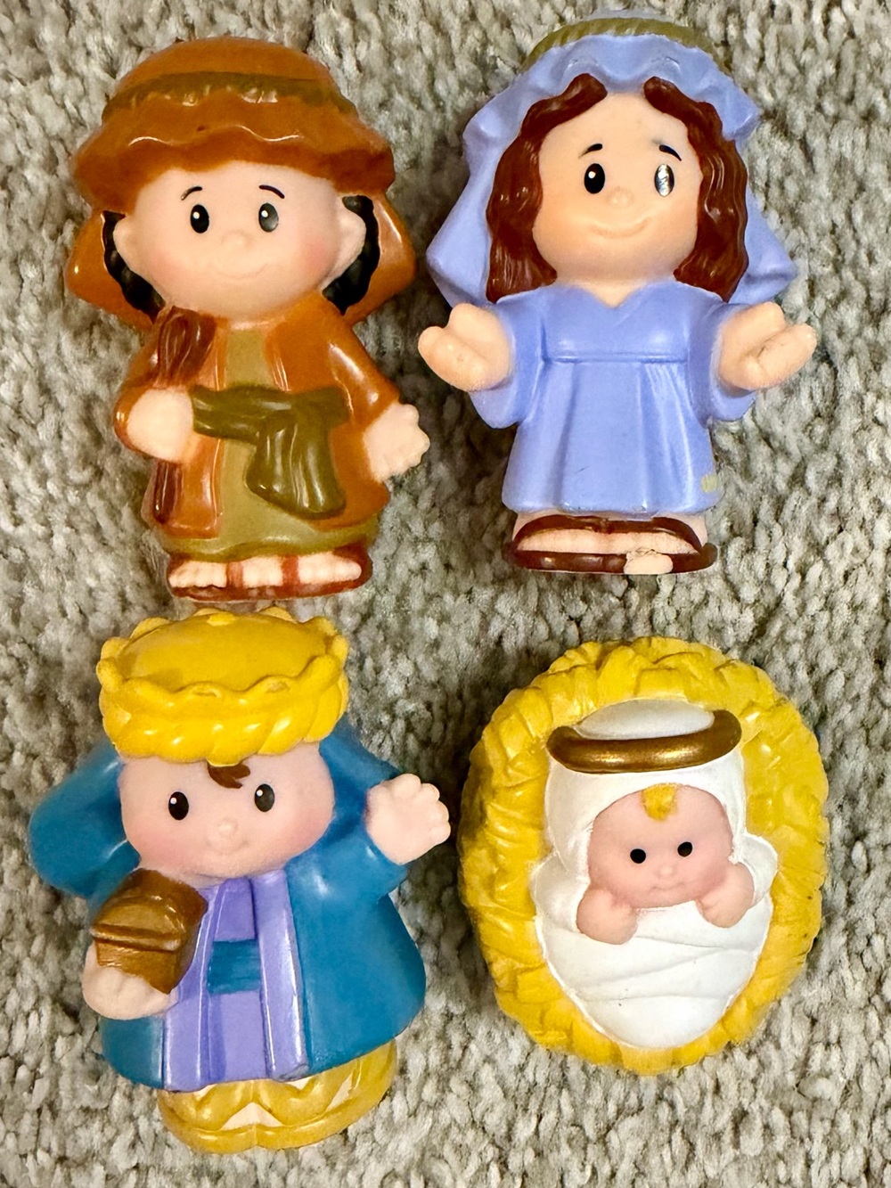 Fisher-Price Little People Christmas Nativity Figures Lot of 4